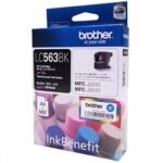 Brother LC563BK Black High Yield Ink Cartridge (600 Pages) LC563BK