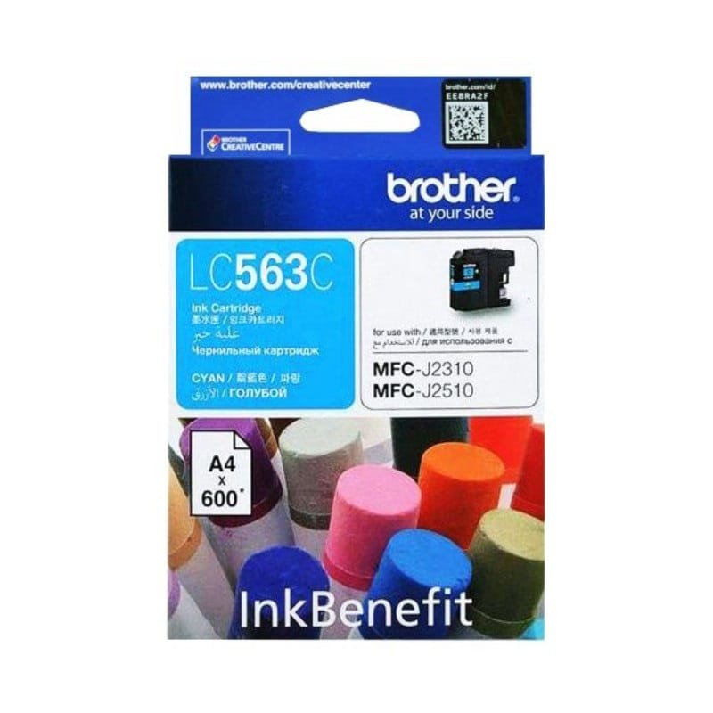 Brother LC563C Cyan Ink Cartridge 600 Page Yield Brother LC563C Cyan Ink Cartridge 600 Page Yield LC563C