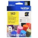 Brother LC563Y Ink Cartridge Yellow High Yield 600 Pages LC563Y