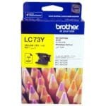 Brother LC73Y High Yield Yellow Ink Cartridge (600 Pages) LC73Y
