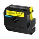 Brother M-K621 9mm Black on Yellow Label Tape (8m) M-K621