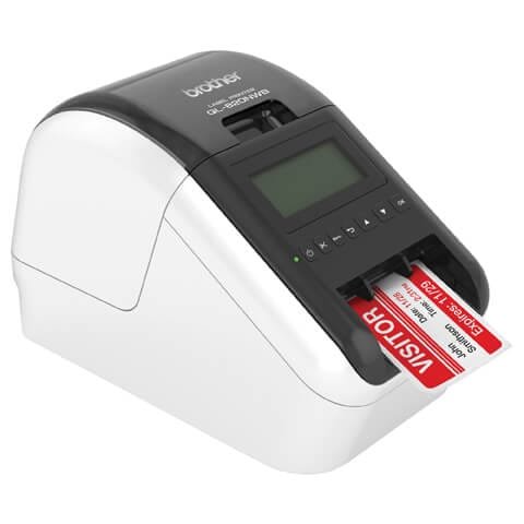 Brother QL-820NWB Professional Network Label Printer, 62mm Width, 300dpi, WiFi/Bluetooth/Ethernet QL-820NWB