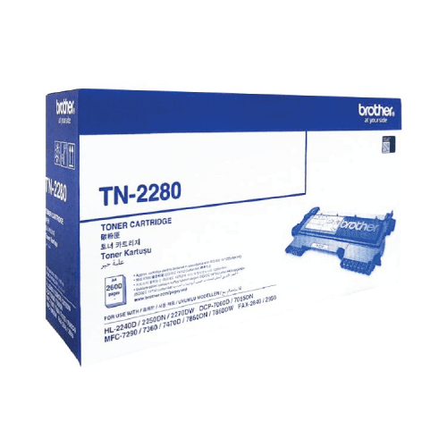 Brother TN-2280 High Yield Black Toner Cartridge 2,600 Pages TN-2280