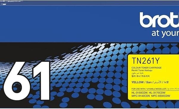 Brother TN-261Y Yellow Toner Cartridge 1,400 Pages TN-261Y