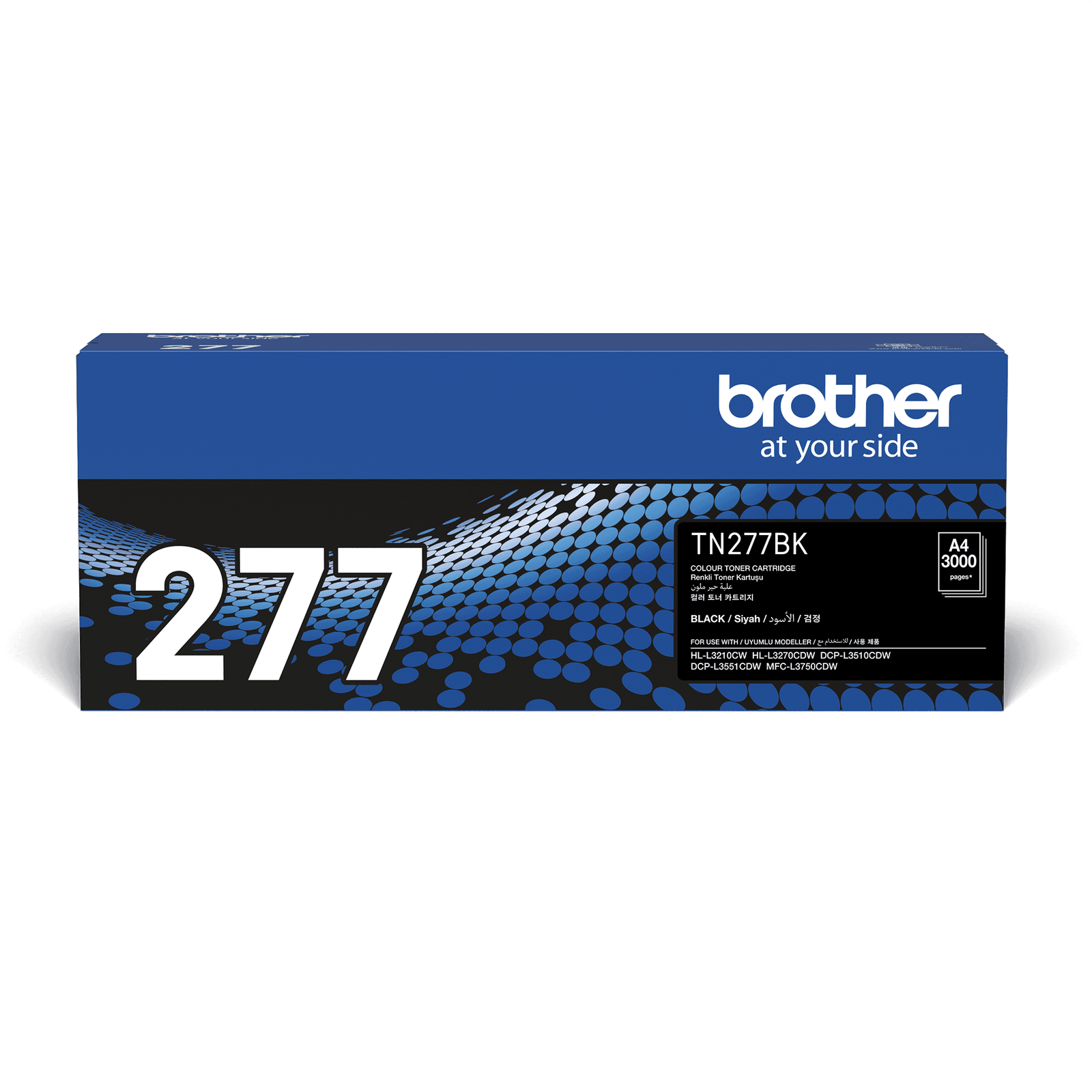 Brother TN-277BK Black Toner Cartridge 3000 Page Yield Brother TN-277BK Black Toner Cartridge 3000 Page Yield TN-277BK