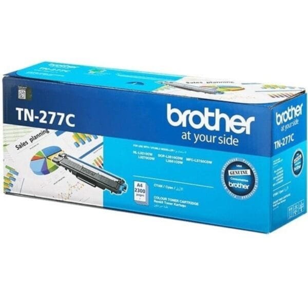 Brother TN-277C Cyan Toner Cartridge 2300 Page Yield TN-277C
