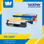 Brother TN-340Y Yellow Toner Cartridge 1,500 Page Yield TN-340Y