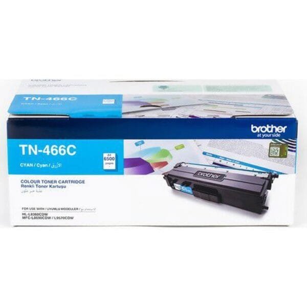 Brother TN-466C Cyan Super High-Yield Toner 6,500 Pages TN-466C