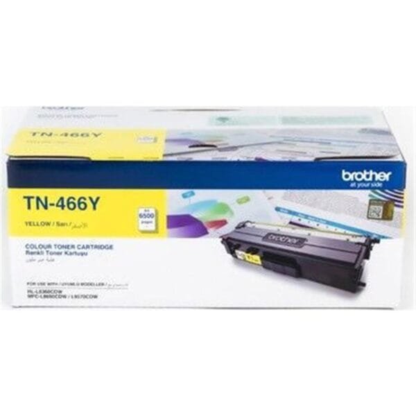 Brother TN-466Y Yellow Super High-Yield Toner Cartridge 6,500 Pages TN-466Y