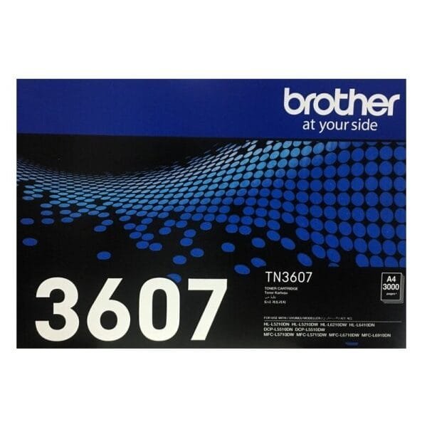 Brother TN3607 Standard Yield Black Toner Cartridge (3,000 Pages) TN3607