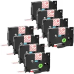 Brother TZE-132 12mm Red on Clear Laminated Tape 8M TZE-132