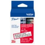 Brother TZE-151 24mm Black on Clear Laminated P-touch Tape 8m TZE-151