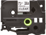 Brother TZE-161 36mm Tape Black on Clear 8m TZE-161