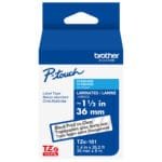 Brother TZE-161 36mm Tape Black on Clear 8m TZE-161