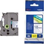 Brother TZE-243 18mm Blue on White Laminated Tape 8m TZE-243