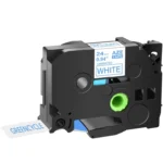 Brother TZE-253 24mm Blue on White Laminated Label Tape (8m) TZE-253