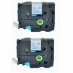 Brother TZE-551 Tape 24mm Black on Blue Laminated TZE-551