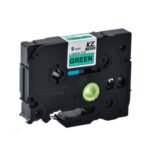 Brother TZE-721 9mm Black on Green Laminated P-Touch Tape TZE-721