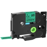 Brother TZE-721 9mm Black on Green Laminated P-Touch Tape TZE-721