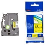 Brother TZe-641 18mm Black on Yellow Laminated Label Tape (8m) TZE-641