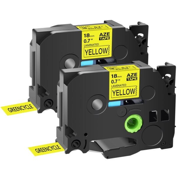 Brother TZe-641 18mm Black on Yellow Laminated Label Tape (8m) TZE-641
