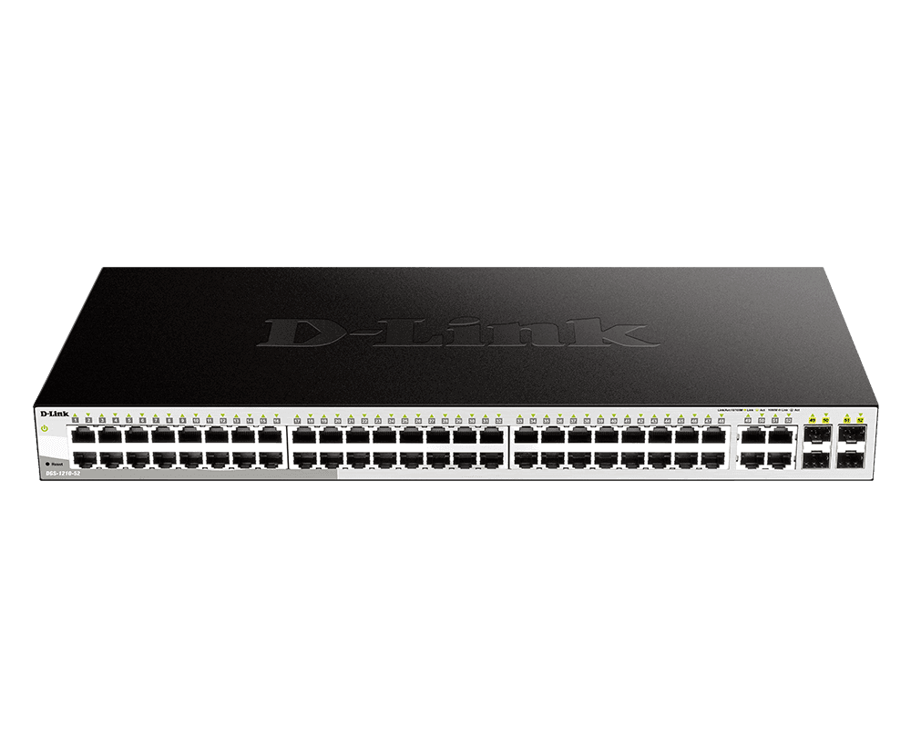 D-Link DGS-1052 48-Port Gigabit Unmanaged Switch with 4 Combo SFP Ports D-Link DGS-1052 48-Port Gigabit Unmanaged Switch with 4 Combo SFP Ports DGS-1052