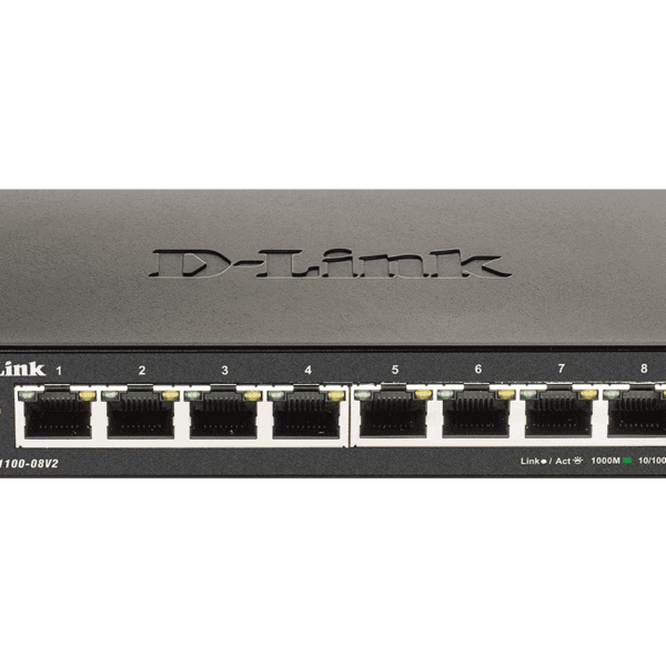 D-Link DGS-1100-08PV2 8-Port Gigabit PoE Smart Switch 64W DGS-1100-08PV2