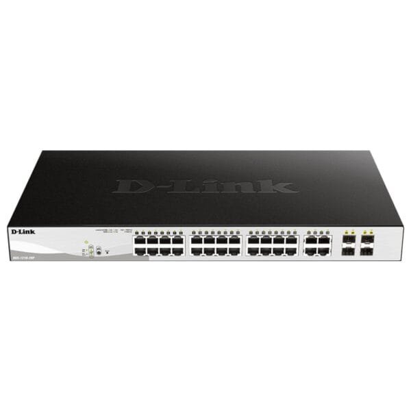 D-Link DGS-1210-28P 24-Port Gigabit PoE+ Smart Managed Switch 193W DGS-1210-28P/E