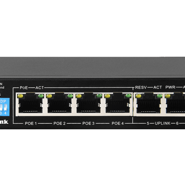 D-Link DGS-F1006P 6-Port Gigabit Long Range PoE Switch 60W DGS-F1006P