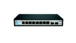 D-Link DGS-F1100-10PS-E/B 8-Port Gigabit PoE+ Smart Switch 2 SFP 96W DGS-F1100-10PS-E/B