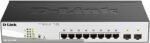 D-Link DGS-F1100-10PS-E/B 8-Port Gigabit PoE+ Smart Switch 2 SFP 96W DGS-F1100-10PS-E/B