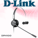 D-Link DPH-100 Monaural Headset with Noise-Canceling Microphone and RJ9 Connector DPH-100