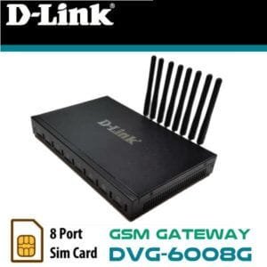 D-Link DVG-6008G 8-Port VoIP GSM Gateway 8 SIM DVG-6008G