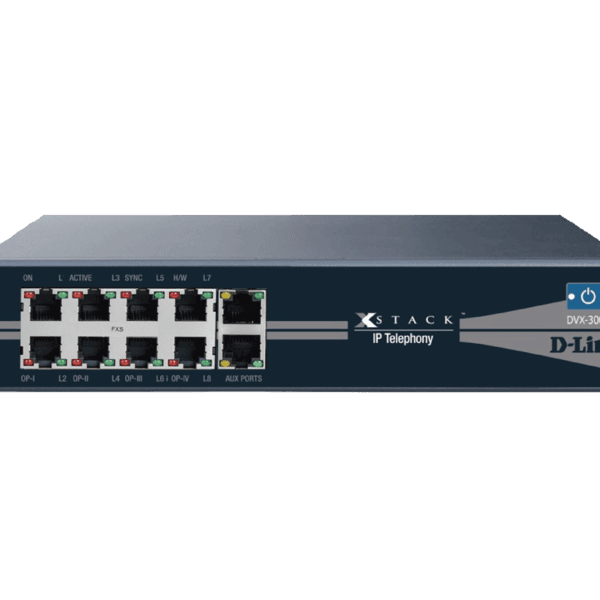 D-Link DVX-3000/V2 Asterisk IPPBX 50-500 Users 4-FXO 200 Concurrent Calls DVX-3000/V2