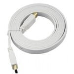 D-Link HCB-4AAWHIF-1-8 HDMI 1.4 Cable 1.8m Flat White HCB-4AAWHIF-1-8