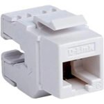 D-Link NKJ-6AWHI1B21 Cat6A 10G UTP 180-Degree Tool-less Keystone Jack NKJ-6AWHI1B21