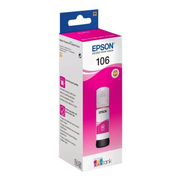 Epson 106 EcoTank Magenta Ink Bottle 70ml PROD-Epson & Canon -26