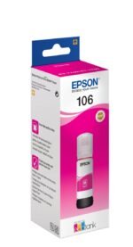 Epson 106 Magenta EcoTank Ink Bottle 70ml C13T00R340 C13T00R340