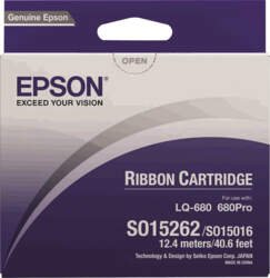 Epson C13S015262 Black Fabric Ribbon Cartridge for LQ-2550/680 C13S015262