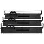Epson C13S015339 PLQ-20/22 Ribbon Cartridge 3-Pack Black C13S015339