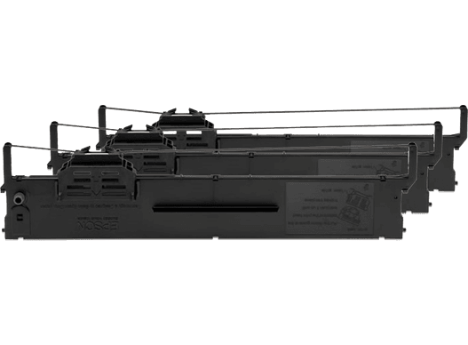 Epson C13S015339 PLQ-20/22 Ribbon Cartridge 3-Pack Black C13S015339