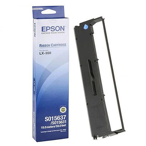 Epson C13S015637 Black Ribbon Cartridge LX-350 LX-300 C13S015637