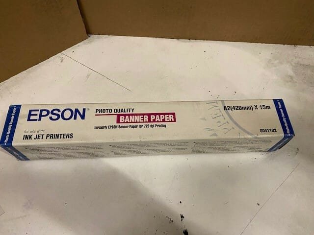 Epson C13S041102 Photo Quality Banner Paper 420mm x 15m Matte Epson C13S041102 Photo Quality Banner Paper 420mm x 15m Matte C13S041102