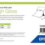 Epson C33S045537 High Gloss Label Roll 76mm x 33m C33S045537