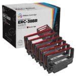 Epson ERC-38B/R Black and Red Ribbon Cartridge for TM-U220/U300 C43S015376,S015245