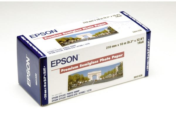 Epson Premium Semigloss Photo Paper 210mm x 10m Roll C13S041336