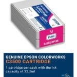 Epson SJIC22P Magenta Ink Cartridge 32.5ml for TM-C3500 C33S020603SJIC22