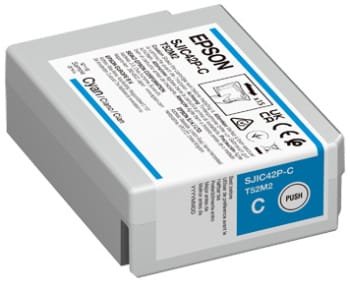 Epson SJIC42P-C Cyan Ink Cartridge for ColorWorks CW-C4000 EP-C13T52M24