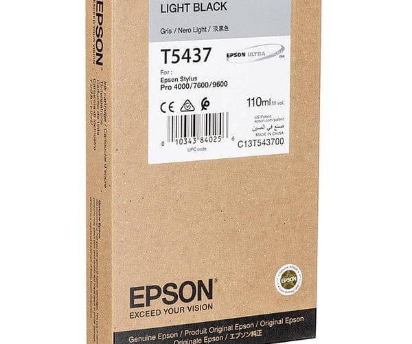 Epson T5437 Light Black Ink Cartridge 110ml C13T543700