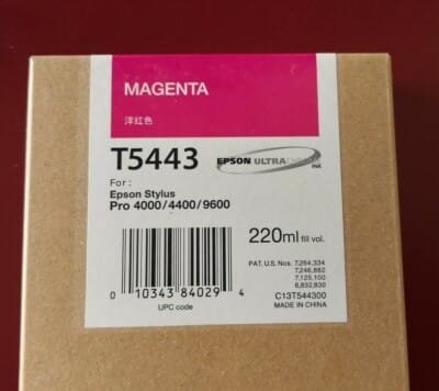 Epson T5443 Magenta UltraChrome Ink Cartridge 220ml (C13T544300) C13T544300
